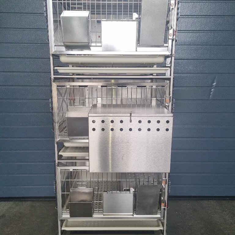 Cages à lapins Tecniplast - Type X - 3 niveaux - < 5 kg